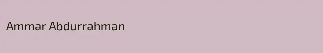 Ammar Abdurrahman